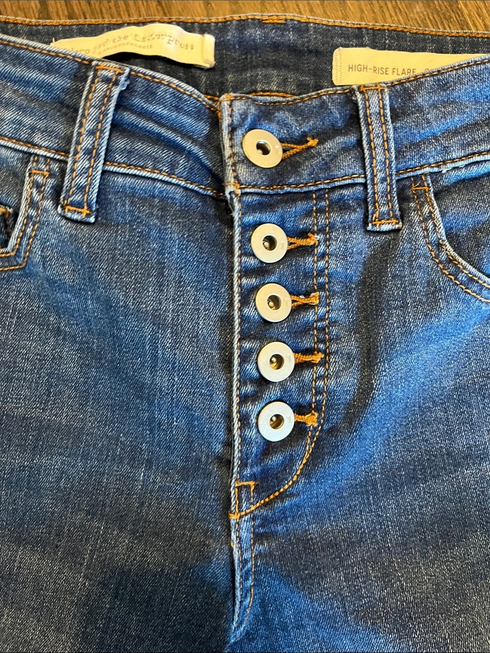 Pilcro and the Letterpress Women’s High-Rise Flare Jeans - Blue - Picture 3 of 5